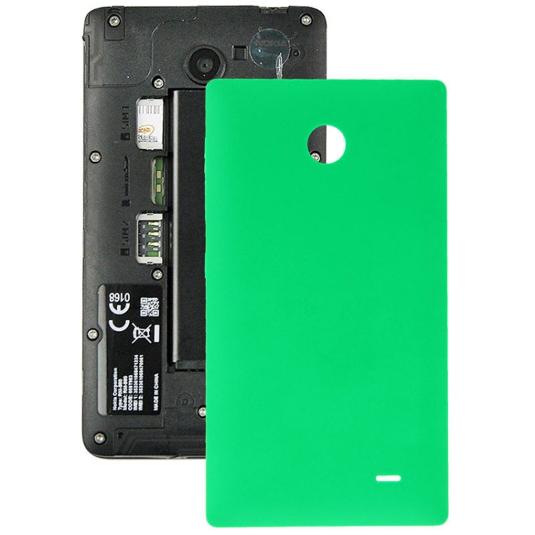 Original Plastic Battery Back Cover + Side Button for Nokia X (Green)