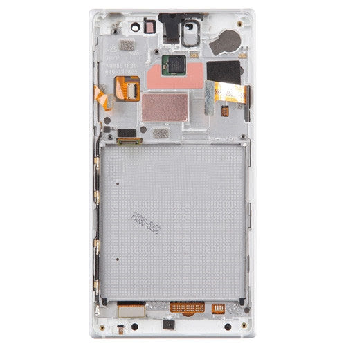 Ecran complet LCD + Tactile + Châssis Nokia Lumia 830 Argent