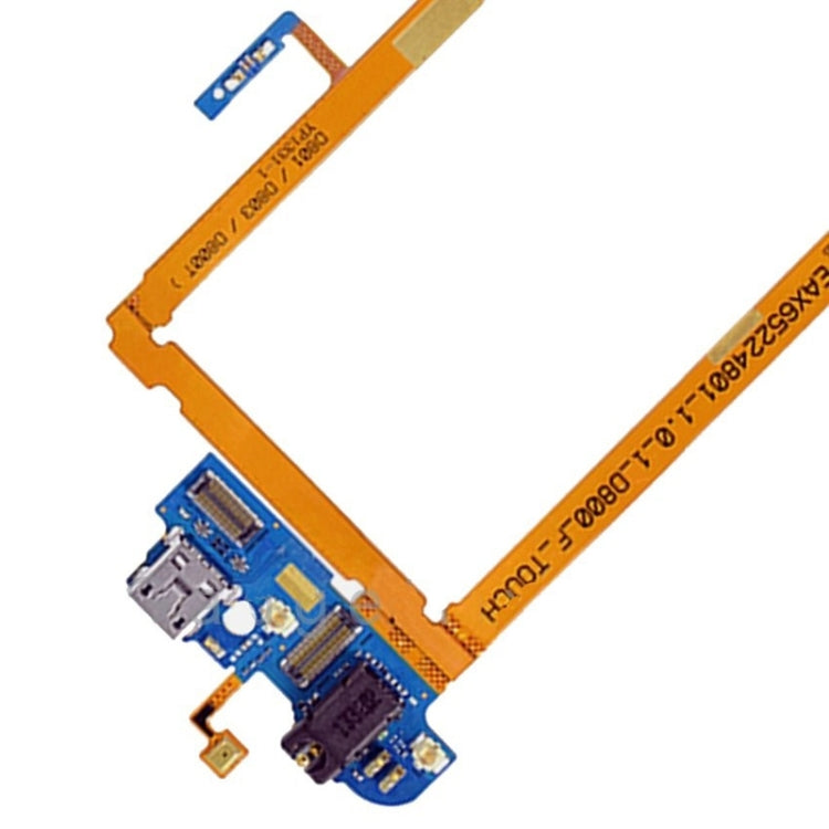 USB Charging Connector Flex Cable and Audio Connector Headphones Flex Cable and Microphone Flex Cable LG G2 / D800 / D801 / D803 / D800T