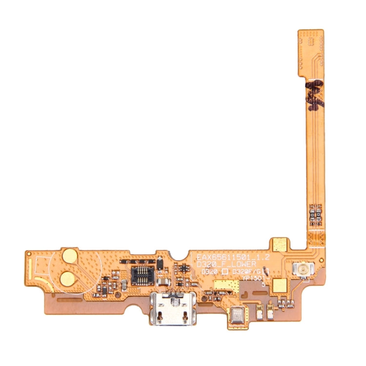 Puerto Conector de Carga USB Cable Flex y Cable Flex de Micrófono LG Optimus L70 / D321 / D325 / MS323