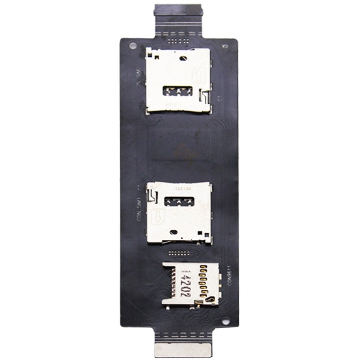 Ruban de câble flexible de contact de lecteur de carte SIM SD pour Asus Zenfone 2 / ZE500ML / ZE500