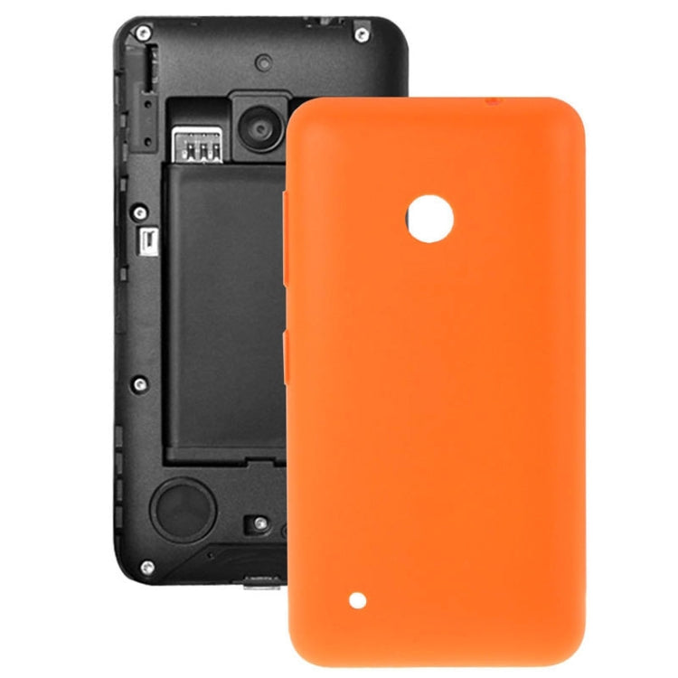 Couvercle de batterie arrière en plastique de couleur unie pour Nokia Lumia 530 / Rock / M-1018 / RM-1020 (Orange)