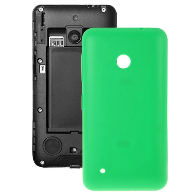 Solid Color Plastic Back Battery Cover For Nokia Lumia 530 / Rock / M-1018 / RM-1020 (Green)