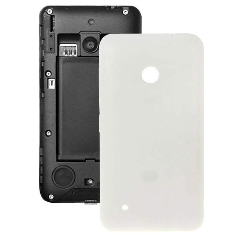 Solid Color Plastic Back Battery Cover for Nokia Lumia 530 (White)