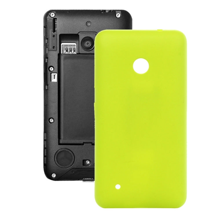 Couvercle de batterie arrière en plastique de couleur unie pour Nokia Lumia 530 (jaune)