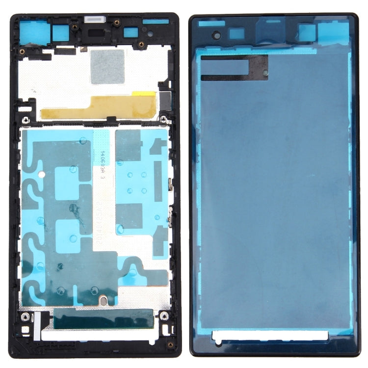 Front Housing LCD Frame Bezel Plate for Sony Xperia Z1 / C6902 / L39h / C6903 / C6906 / C6943 (Black)