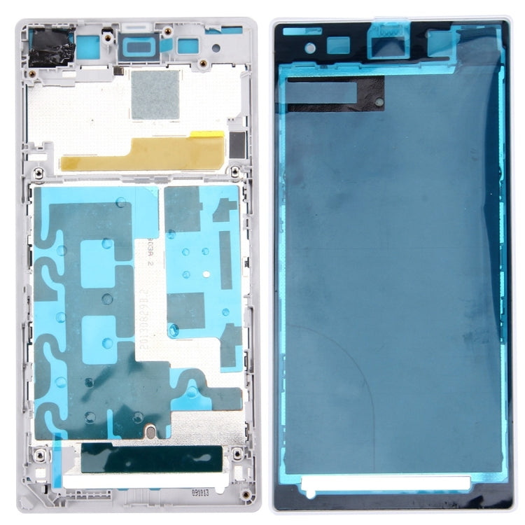 Front Housing LCD Frame Bezel Plate for Sony Xperia Z1 / C6902 / L39h / C6903 / C6906 / C6943 (White)