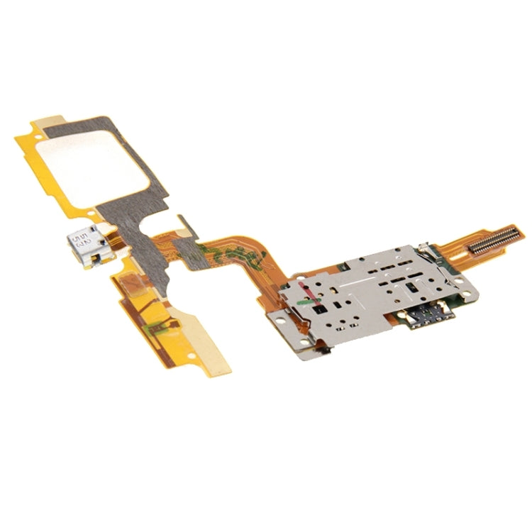 Charging Port Flex Cable + SIM Card Reader Contact For Vivo X5Max V X5Max +