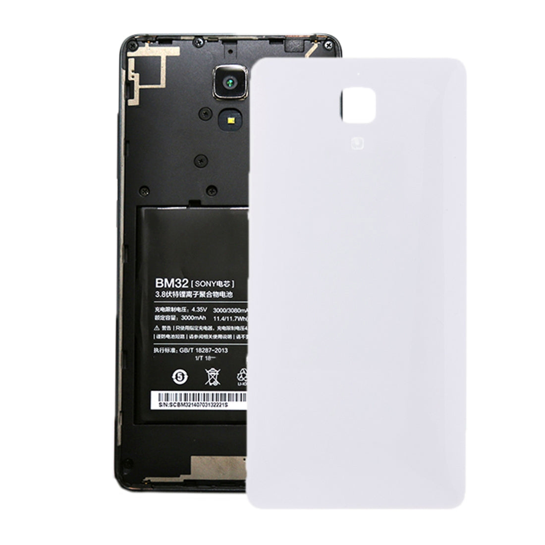 Cache Batterie Cache Arrière Xiaomi Mi 4 Blanc