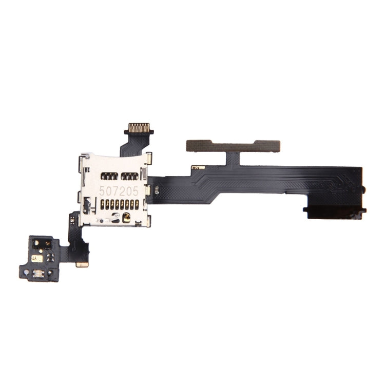Botón de Control de Volumen y Cable Flex de ranura Para Tarjeta de memoria SD Para HTC One M8