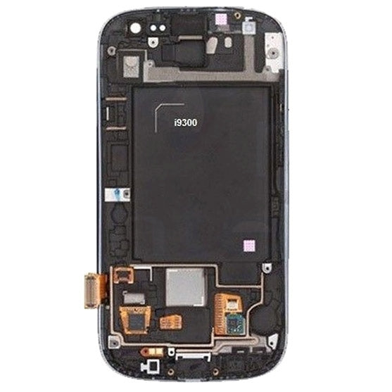 Original LCD Screen and Touch Digitizer with frame for Samsung Galaxy S3 / I9300 (White)