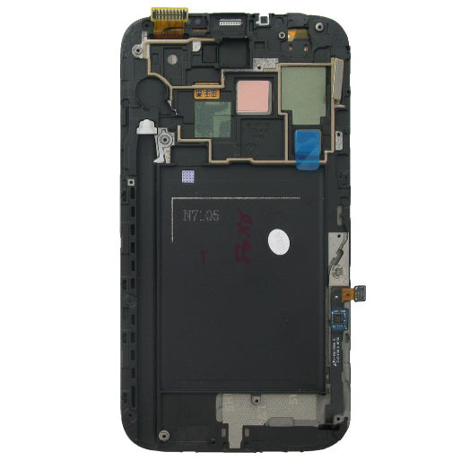 Ecran Complet LCD + Tactile + Châssis Samsung Galaxy Note 2 N7105 Gris