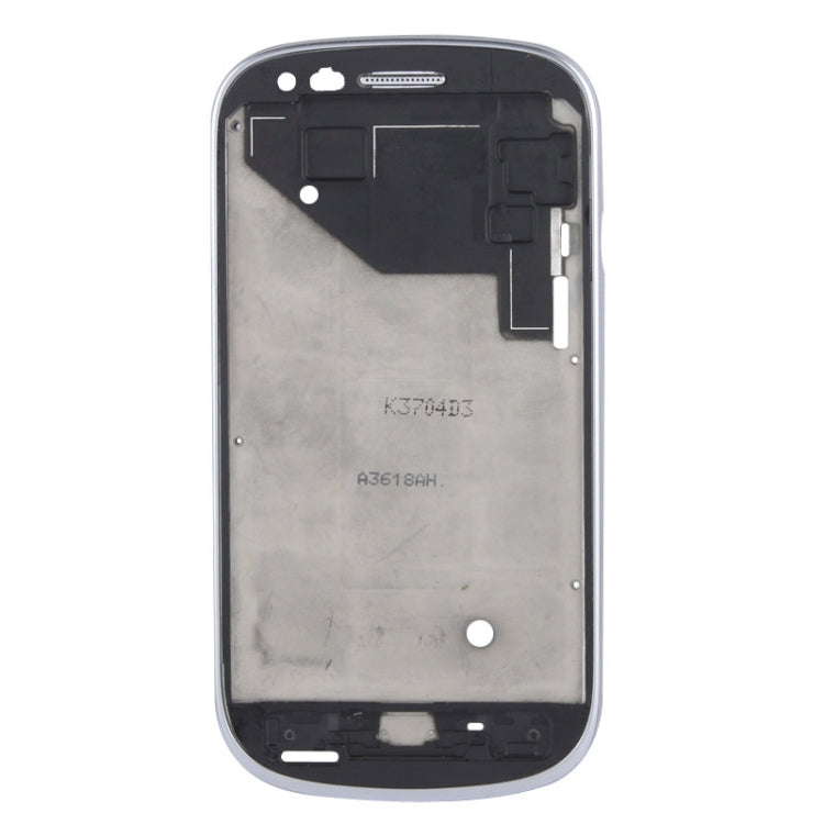 Placa central LCD con Cable de Botón para Samsung Galaxy S3 Mini / i8190 (Plata)