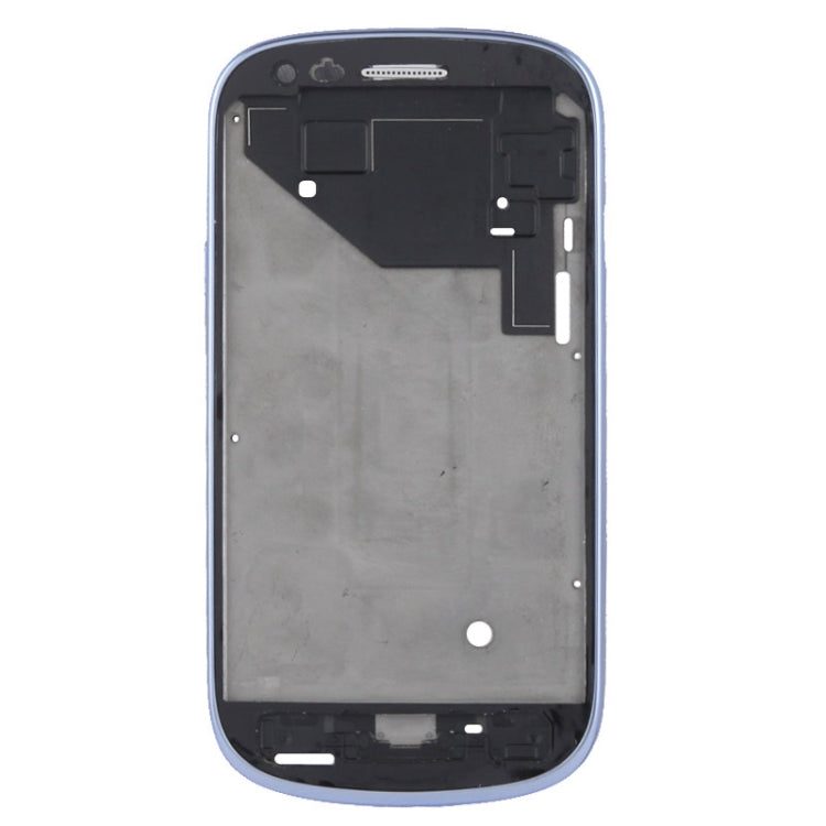 Plaque centrale LCD avec nappe bouton pour Samsung Galaxy S3 Mini / i8190 (Bleu)