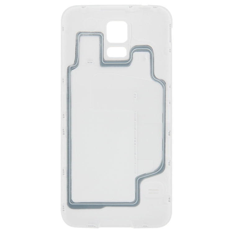 Couvercle de porte de boîtier de batterie en matière plastique d'origine avec fonction étanche pour Samsung Galaxy S5 / G900 (blanc)