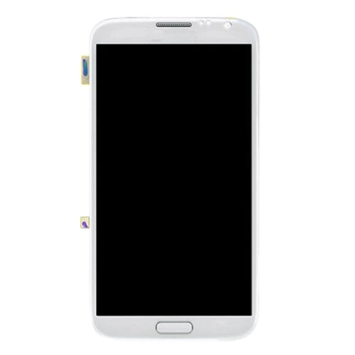 Original LCD Screen + Touch Panel with Frame for Samsung Galaxy Note 2 / N7100 (White)