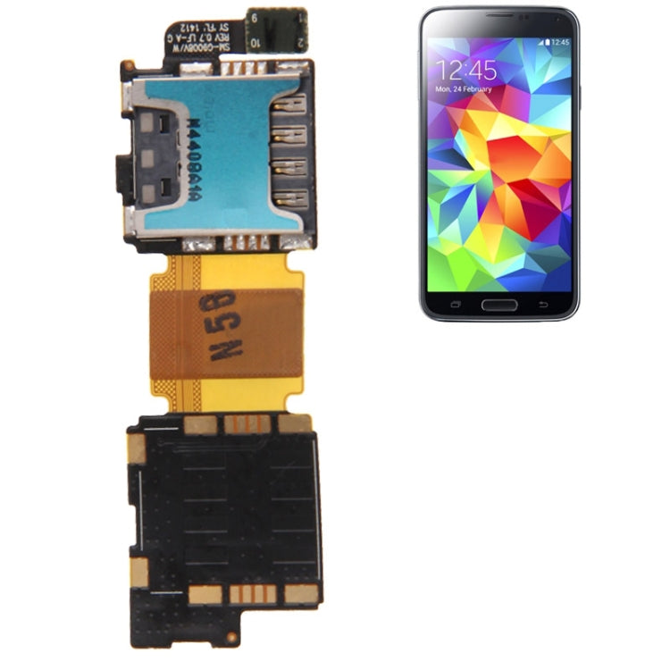 SIM Card socket Flex Cable for Samsung Galaxy S5 / G900 Avaliable.