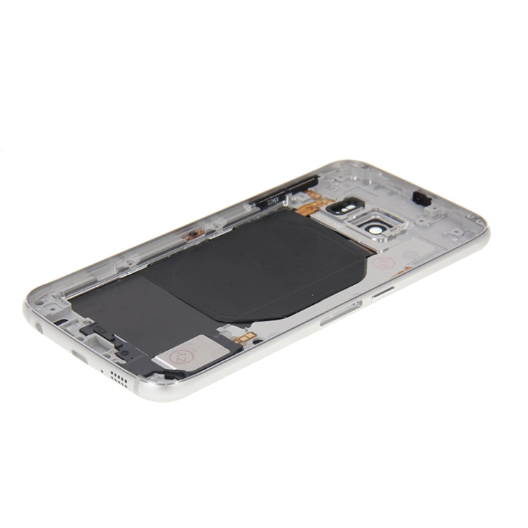 Cubierta de Carcasa Completa (Carcasa de placa Trasera panel de Lente de Cámara + cubierta Trasera de Batería) para Samsung Galaxy S6 / G920F (Blanco)