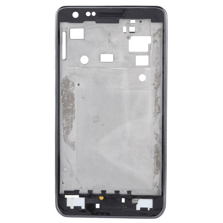 Plaque centrale LCD avec nappe bouton pour Samsung Galaxy S II / i9100 (Noir)