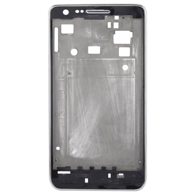 Plaque centrale LCD avec nappe bouton pour Samsung Galaxy S II / i9100 (Blanc)