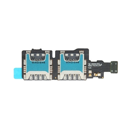 SIM Card Connector with Flex Cable for Samsung Galaxy S5 Mini / G800H Avaliable.