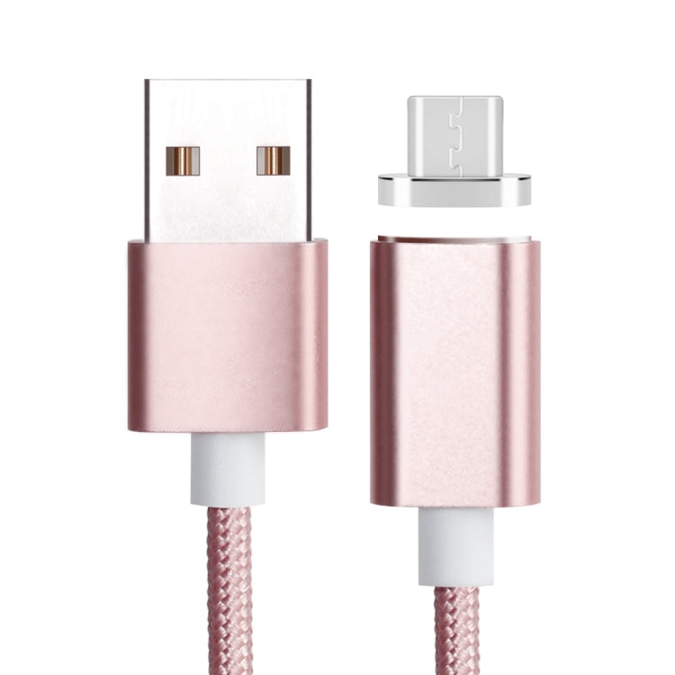 1.2m Magnetic Style 5V 2A Micro USB to USB 2.0 Data / Charging Cable For Samsung HTC LG Sony Huawei Lenovo and other Smartphones (Pink)