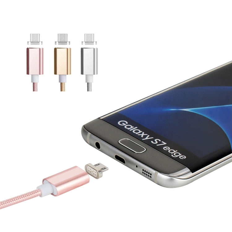 Cable de Carga / Datos Magnéticos de 1.2m estilo 5V 2A Micro USB a USB 2.0 Para Samsung HTC LG Sony Huawei Lenovo y otros Teléfonos Inteligentes (Rosa)