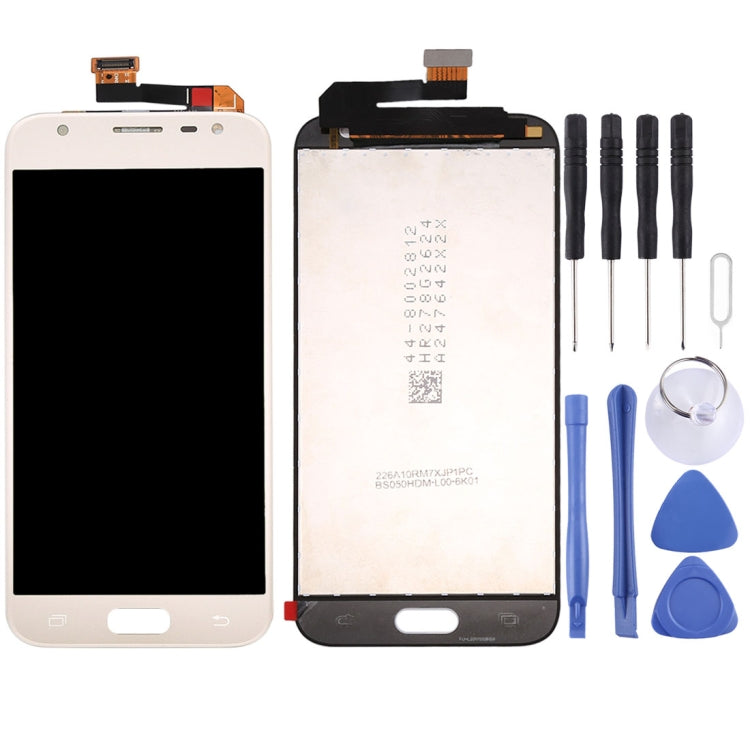 Ecran LCD et vitre tactile d'origine pour Samsung Galaxy J3 (2017) J330F / DS J330G / DS (Or)