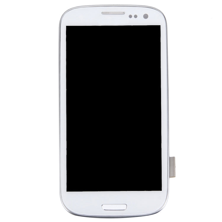 Ecran LCD (4,65 pouces TFT) + Dalle tactile avec cadre pour Samsung Galaxy S3 / i9300 (Blanc)