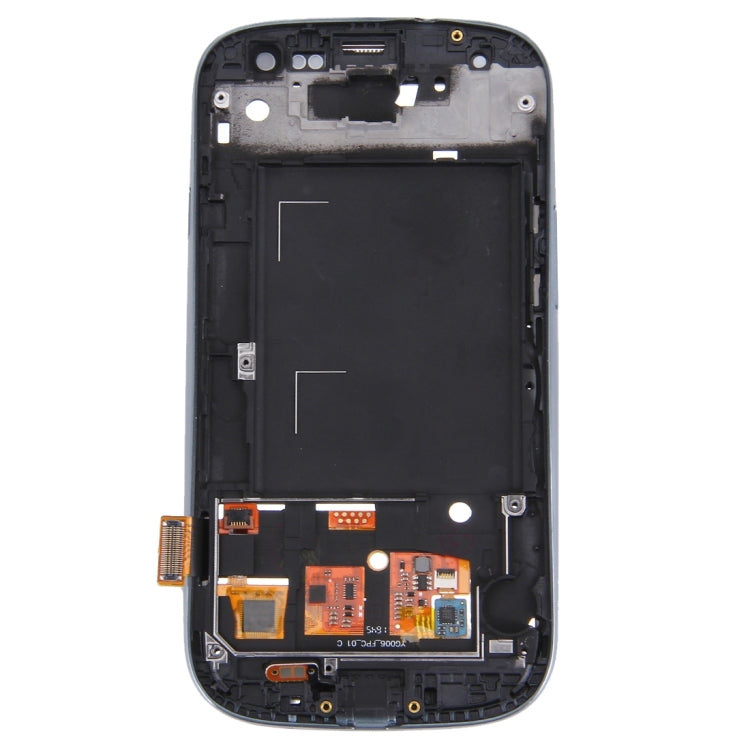 Ecran LCD (4,65 pouces TFT) + Dalle tactile avec cadre pour Samsung Galaxy S3 / i9300 (Blanc)