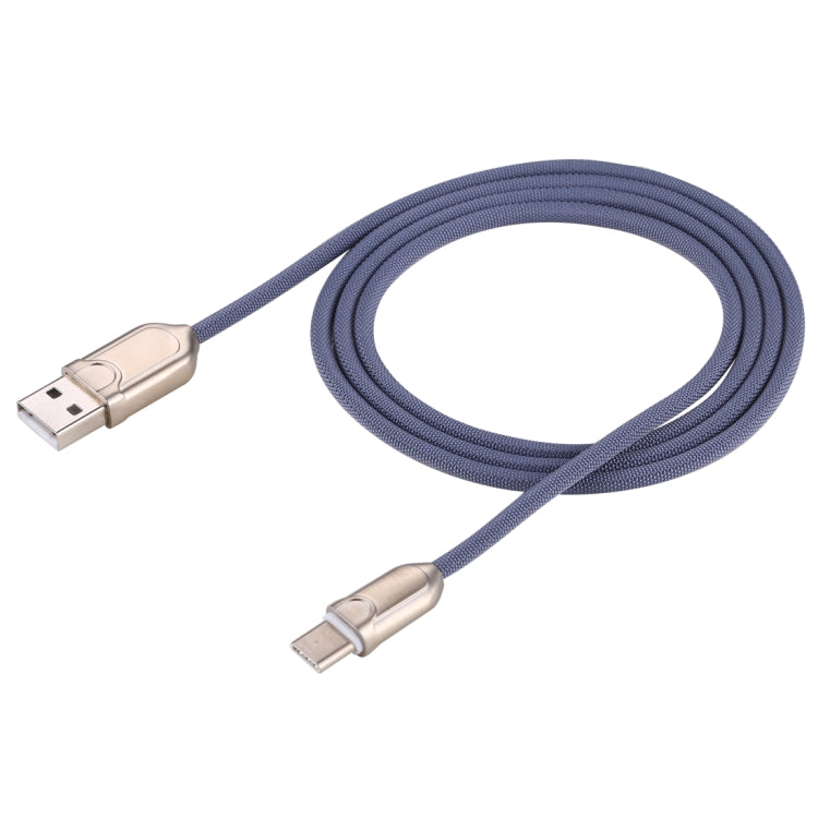 1m 2A USB-C / Type-C a USB 2.0 Cable de Cargador Rápido de Sincronización de Datos para Galaxy S8 y S8 + / LG G6 / Huawei P10 y P10 Plus / Oneplus 5 y otros Teléfonos Inteligentes (Azul)