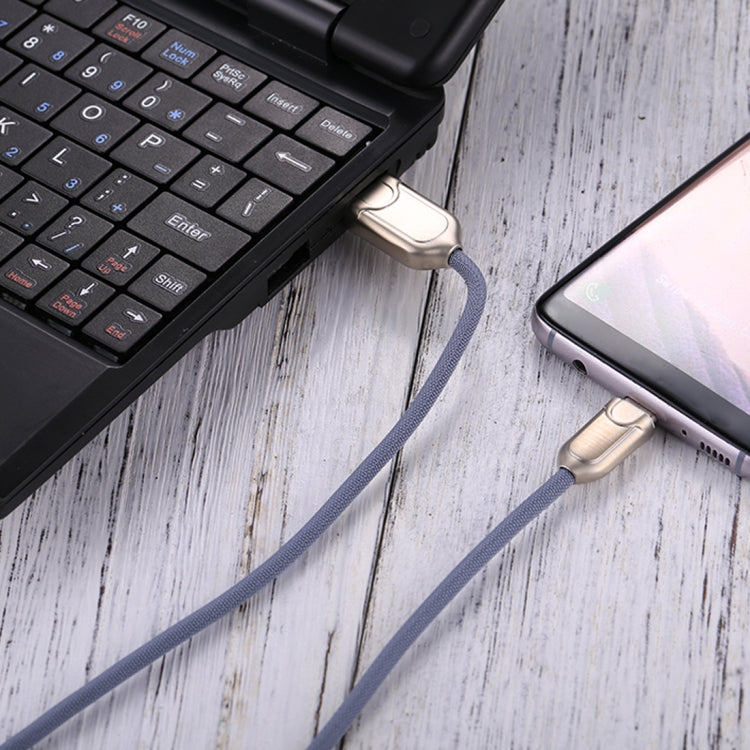 1m 2A USB-C / Type-C vers USB 2.0 Data Sync Câble de Chargeur Rapide pour Galaxy S8 et S8+ / LG G6 / Huawei P10 et P10 Plus / Oneplus 5 et autres Smartphones (Bleu)