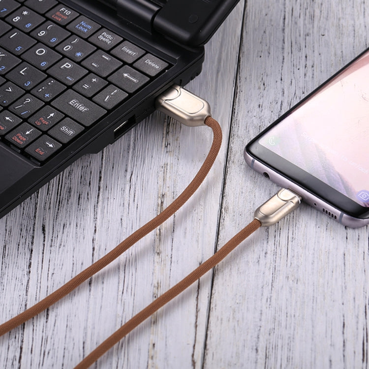 1m 2A USB-C / Type-C to USB 2.0 Data Sync Fast Charger Cable for Galaxy S8 and S8+ / LG G6 / Huawei P10 and P10 Plus / Oneplus 5 and Other Smartphones (Brown)