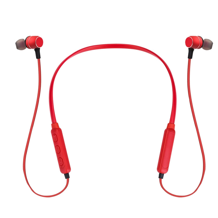 BTH-S8 Wireless Magnetic Sports Bluetooth In-Ear Headphones For iPhone Galaxy Huawei Xiaomi LG HTC and Other Smart Phones Working Distance: 10m(Red)