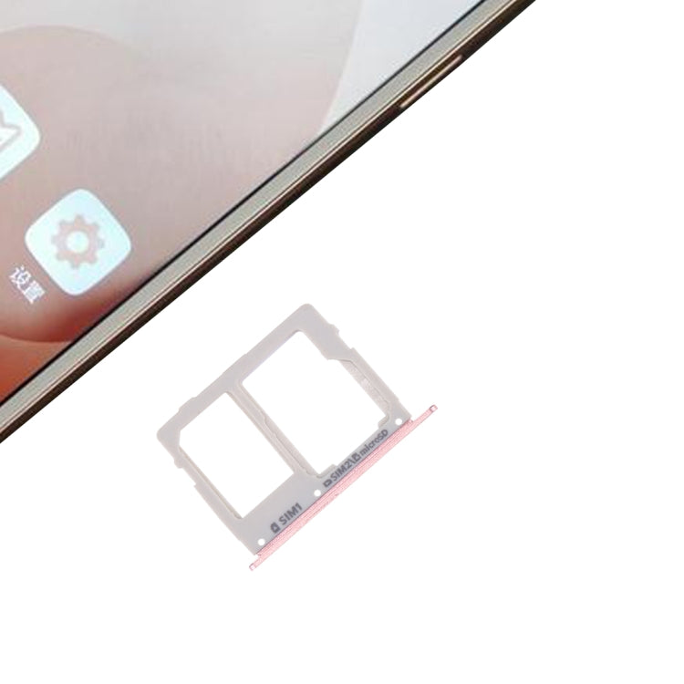 Bandeja de Tarjeta SIM / Micro SD para Samsung Galaxy C7 Pro / C7010 C5 Pro / C5010 (Oro Rosa)