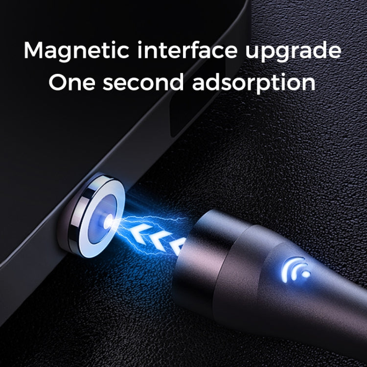 Joyroom S-1021X1 Câble de charge magnétique 2,1 A 8 broches avec indicateur LED Longueur : 1 m (Noir)