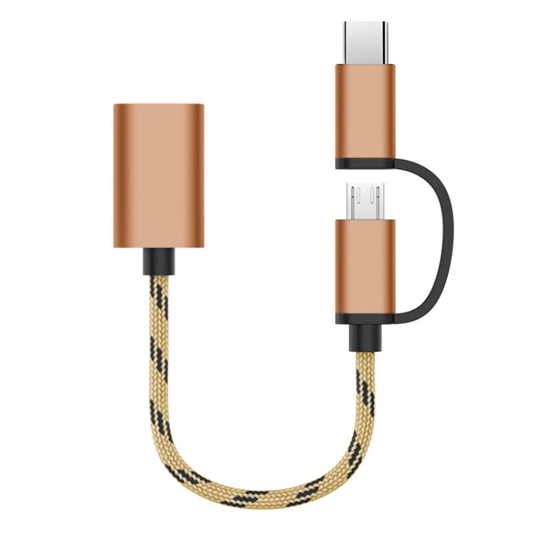 USB Type C Micro Usb Male to Mini 8Pin USB 2.0 Camera Converter OTG Cable  Cord