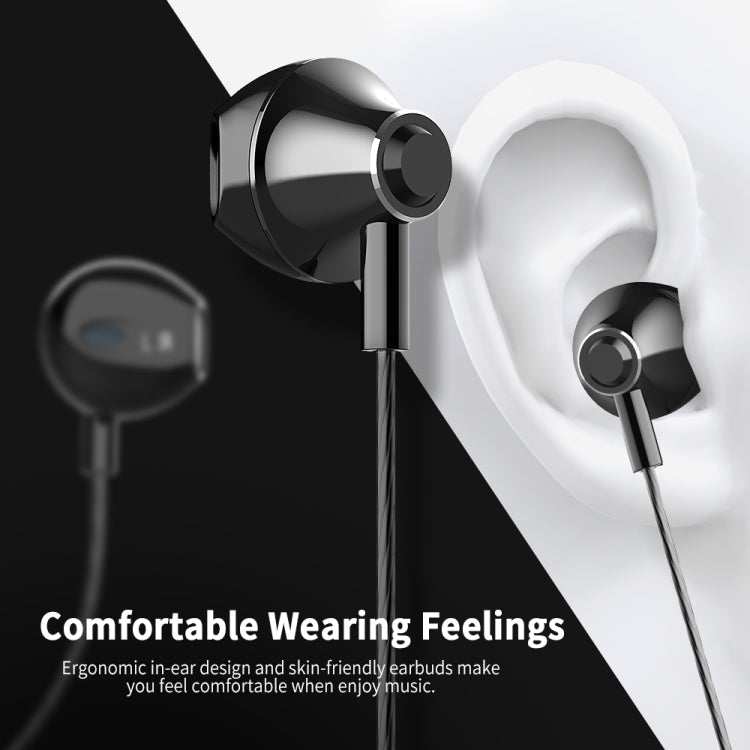 Gallant G20 Six-core + HIFI Sound Quality Metal Tone Tuning Wired In-Ear Headphones (Black)