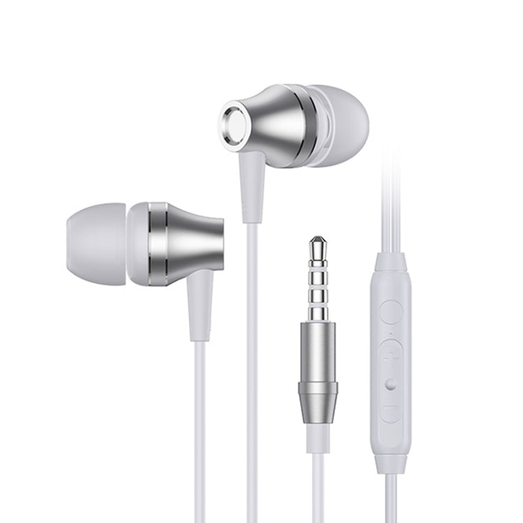 Gallant G30 HIFI Sound Quality Metal Tone Adjustment Wired In-Ear Headphones (White)