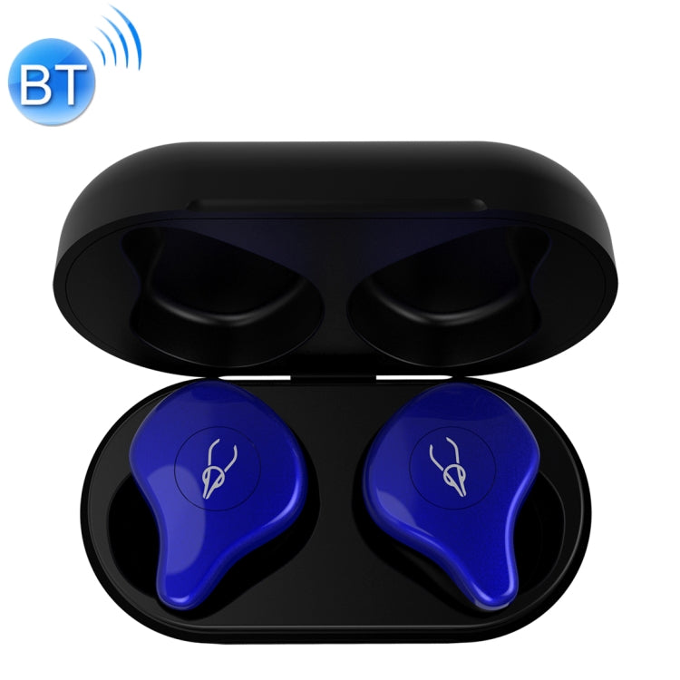 Sabbat X12PRO Mini écouteurs stéréo intra-auriculaires Bluetooth 5.0 avec boîtier de charge pour iPad iPhone Galaxy Huawei Xiaomi LG HTC et autres smartphones (dôme bleu)