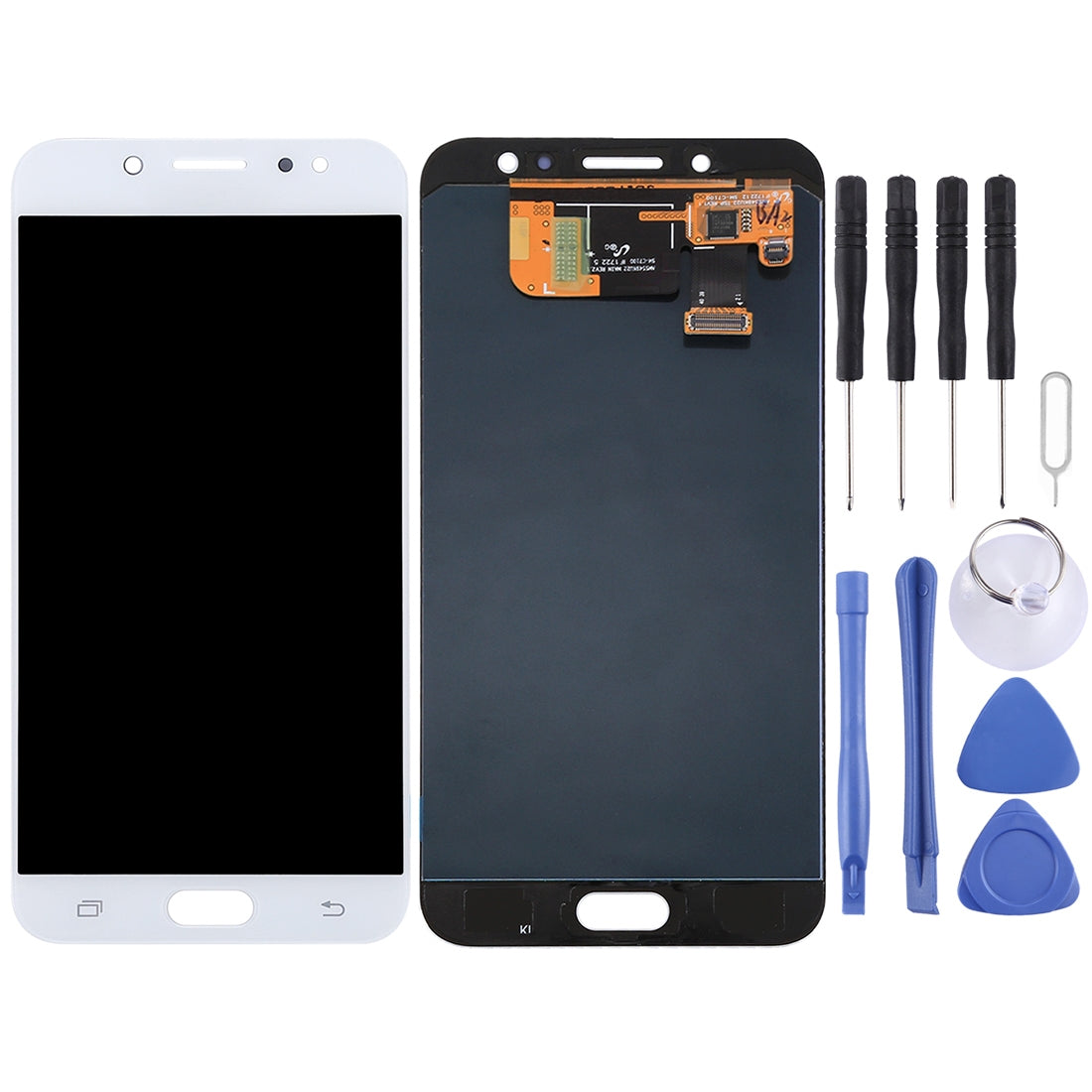 Ecran LCD + Vitre Tactile Samsung Galaxy C8 C710F C7100 Blanc