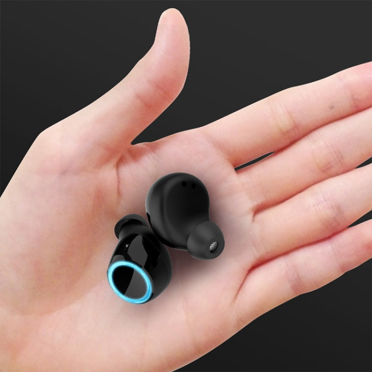 Écouteurs Bluetooth V7 TWS Casque sans fil Bluetooth 5.0 Casque de sport mains libres avec boîtier de chargement (Argent)