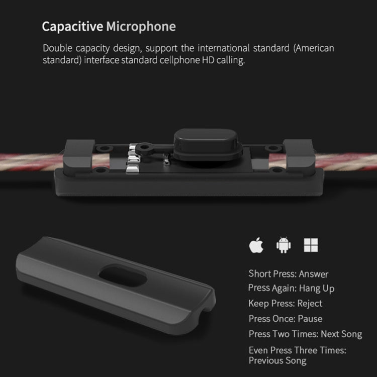 KZ ES3 1.2m 3.5mm Auricular con Control de Cable con diseño Deportivo de Oreja colgante Para iPhone iPad Galaxy Huawei Xiaomi LG HTC y otros Smart (púrpura)