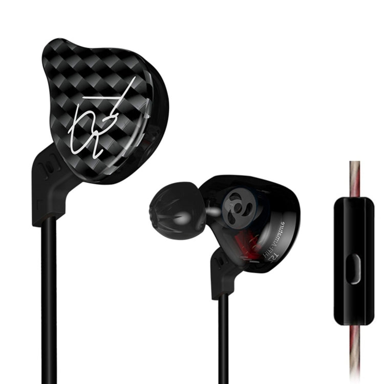 KZ ZST 1.2m 3.5mm In-Ear Style Filaire Contrôle Écouteur Suspendu à L'oreille Pour iPhone iPad Galaxy Huawei Xiaomi LG HTC et Autres Smart