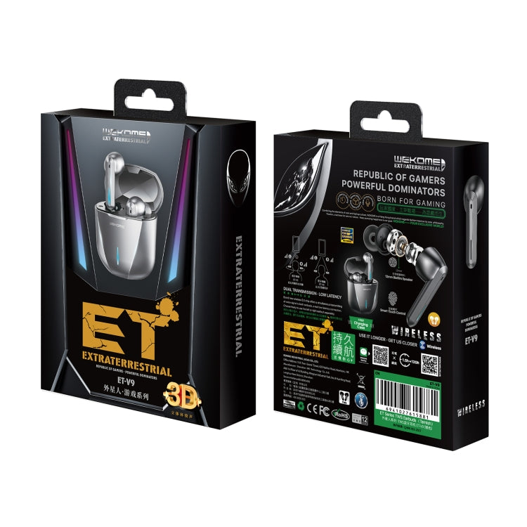 WK ET-V9 ET ET Serie TWS Wireless Bluetooth 5.0 Auricular de juego (Tarnish)