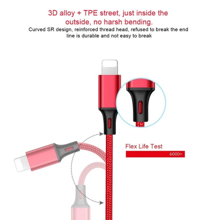 3 en 1 Pin + Tipo-C / USB-C + Base de Carga Magnética Cable de Carga Multifunción longitud: 1m (Rojo)