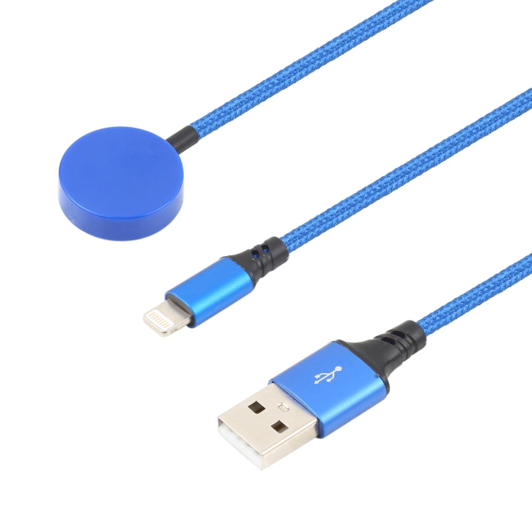 2 en 1 broche + Longueur du câble de charge multifonction multifonction : 1 m (bleu)