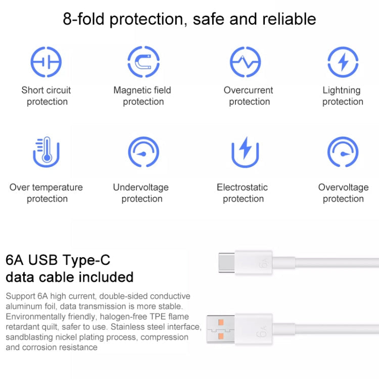 Chargeur pour Huawei Adaptateur Secteur Câble de Chargement de données USB  Type C pour Huawei Mate