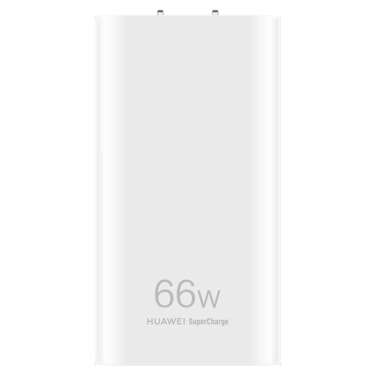 Adaptateur secteur pour chargeur de voyage ultra-mince Huawei 66W GAN avec câble Type-C / USB-C (Blanc)