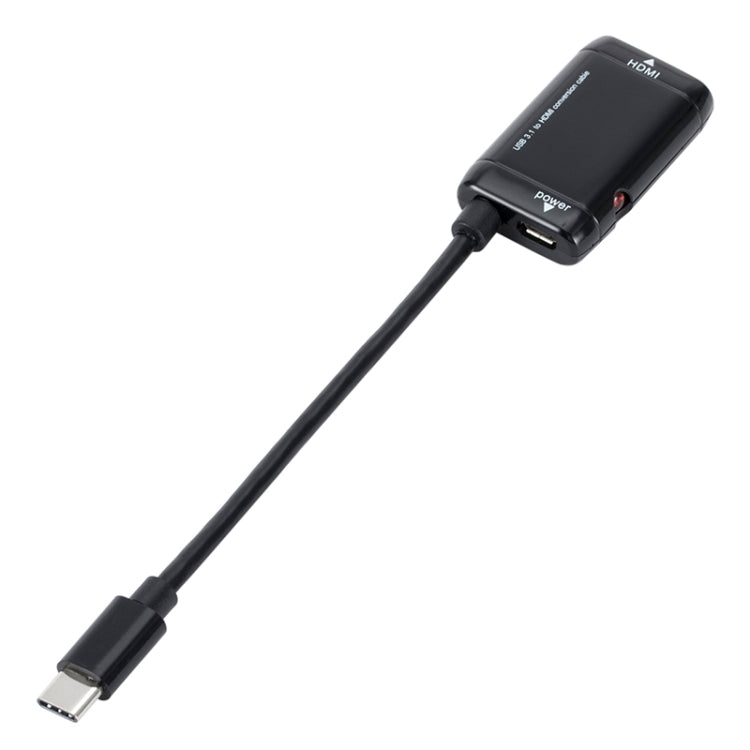 Cable adaptador de video USB-C / Type-C 3.1 (MHL) a 1080P HD HDMI longitud: 12 cm